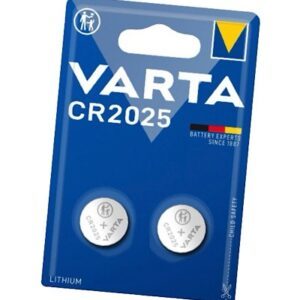 VARTA CR2025 3,0V LITHIUM KNOOPCEL VARTA 2ST. BLISTER
6025101402
3,0V knoopcellen