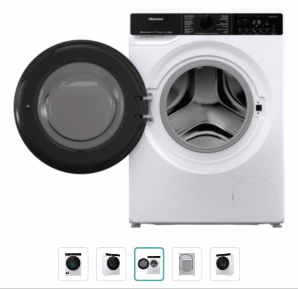 HISENSE WF5V144BW/BLX Essential+ wasmachine 10kg - 1400 t/m - Connected app - Afbeelding 4