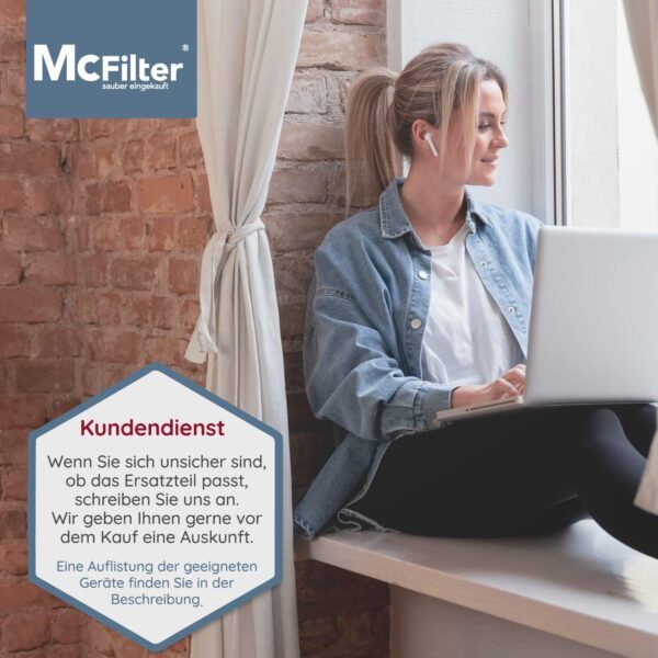 McFilter | Poignée pour aspirateur Miele, alternative pour tube de poignée Miele 9442601 (remplace 9442600 5269091 5269090) Diamètre de raccordement 35 mm, avec réglage de la...