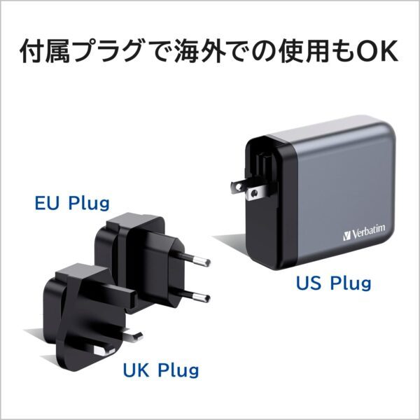 GNC-140 Chargeur GaN 140 W avec 2 ports USB-C® PD 140 W, 1 USB-C® PD 20 W, 1 port USB-A QC 3.0 (EU/UK/US)